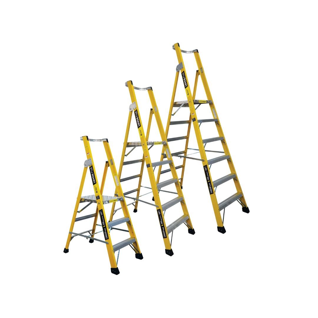 Buy Fibreglass Platform Ladder in Ladders and Step Stools available at Astrolift NZ